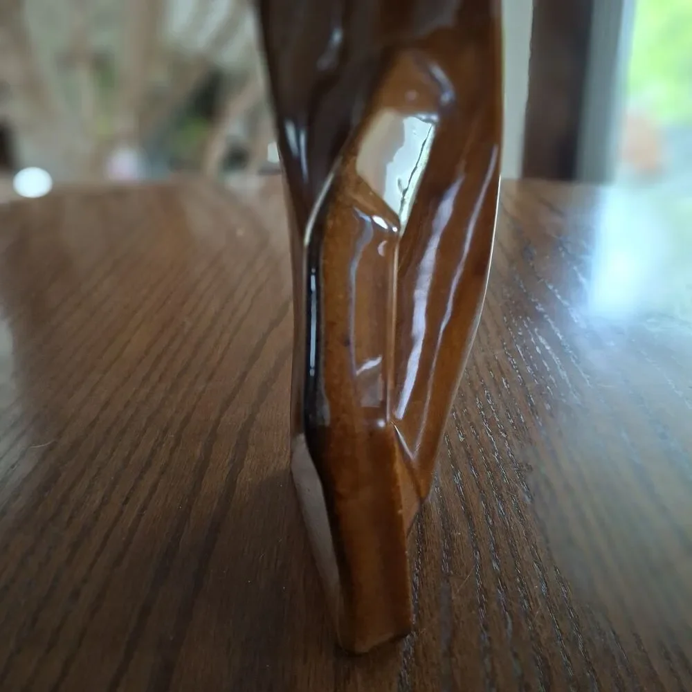 Mid Century Modern Anna Van Briggle Art Pottery Drip Glaze Vase Stein Signed Vtg